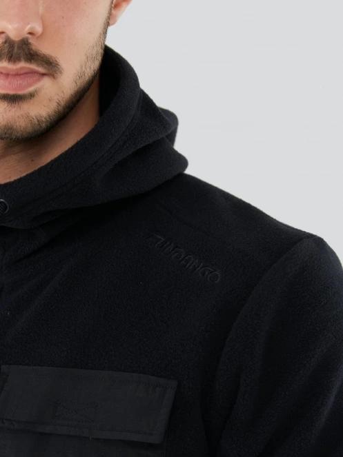 Fundango Nestor Fleece Jacket męski bluza z polaru czarny 5