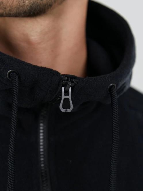 Fundango Nestor Fleece Jacket męski bluza z polaru czarny 6