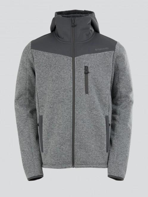 Fundango Ashford Insulated Fleece Jacket męski bluza z polaru szary 7