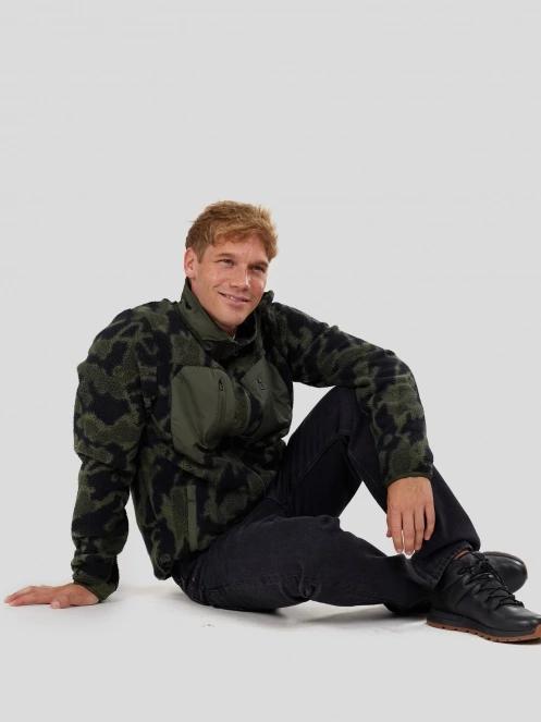 Fundango Haven Hybrid Jacket męski hybrydowa warstwa pośrednia czarny 4