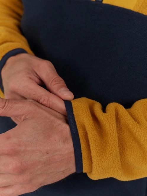 Fundango Carlos Fleece Pullover męski sweter z kapturem żółty 7