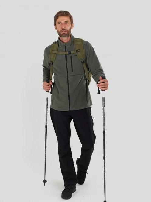 Fundango Jeffrey Fullzip Fleece męski bluza z polaru oliwka 4