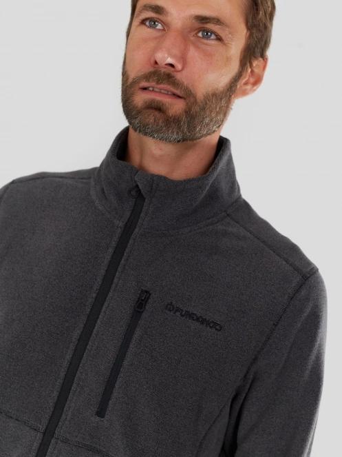 Fundango Jeffrey Fleece Jacket męski bluza z polaru czarny 5