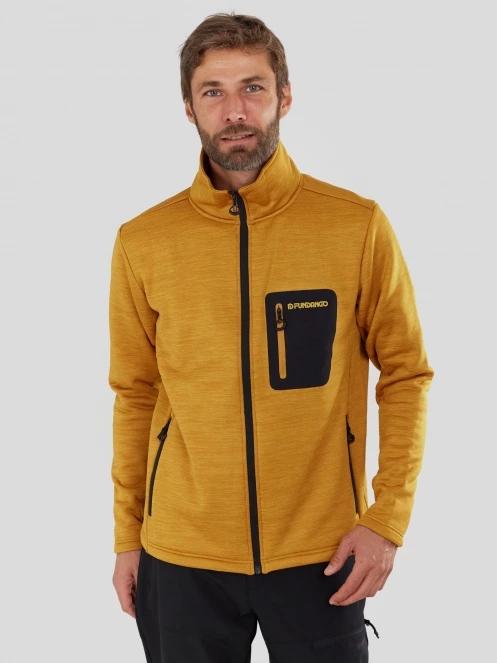 Fundango Revolution Fullzip Fleece męski bluza z polaru żółty 2