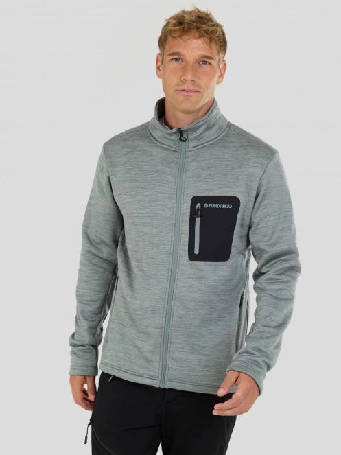 Fundango Revolution Fleece Jacket męski bluza z polaru zielony 2