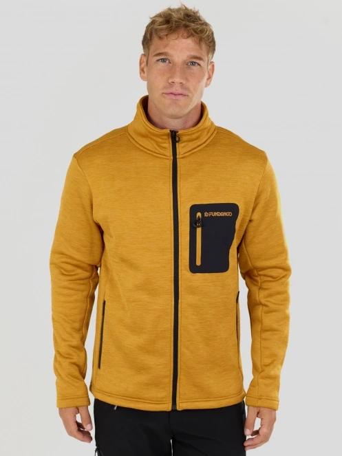 Fundango Revolution Fleece Jacket męski bluza z polaru żółty 2