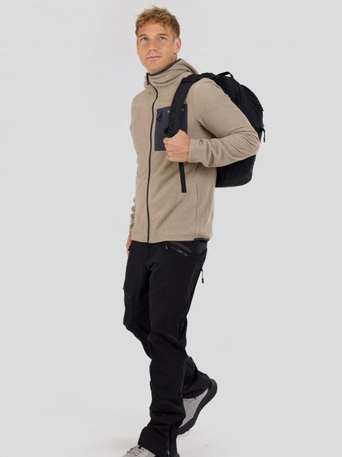 Fundango Nagano Full Zip Hoodie męski hybrydowa warstwa pośrednia piasek 5