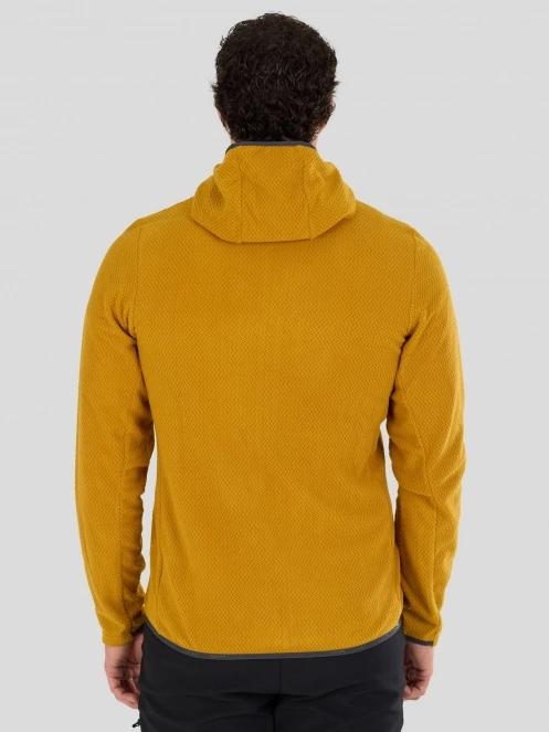 Fundango Nagano Full Zip Hoodie męski hybrydowa warstwa pośrednia żółty 3