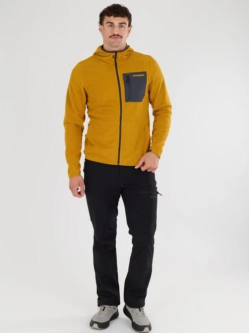 Fundango Nagano Full Zip Hoodie męski hybrydowa warstwa pośrednia żółty 4