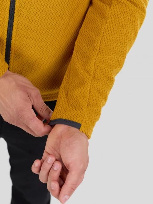 Fundango Nagano Full Zip Hoodie męski hybrydowa warstwa pośrednia żółty 8