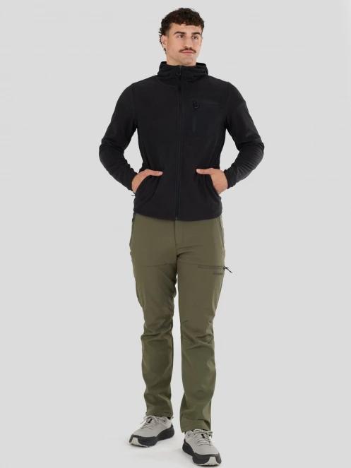 Fundango Nagano Full Zip Hoodie męski hybrydowa warstwa pośrednia czarny 4