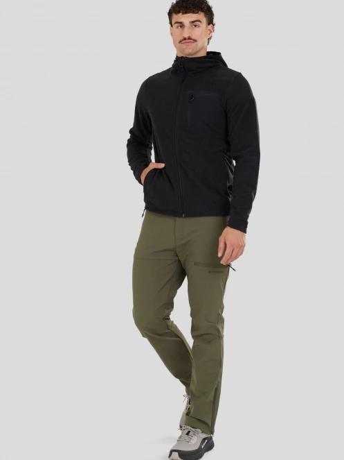 Fundango Nagano Full Zip Hoodie męski hybrydowa warstwa pośrednia czarny 5