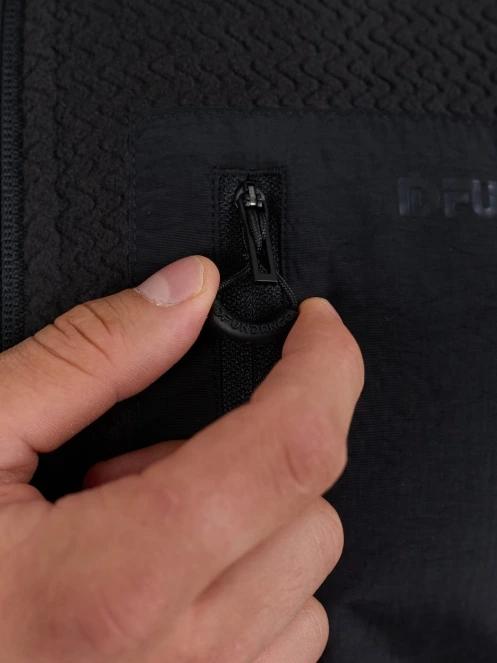 Fundango Nagano Full Zip Hoodie męski hybrydowa warstwa pośrednia czarny 7