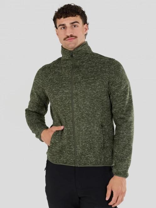 Fundango Cruz Knit Fleece Jacket męski bluza z polaru oliwka 2