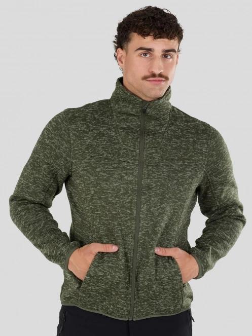 Fundango Cruz Knit Fleece Jacket męski bluza z polaru oliwka 6