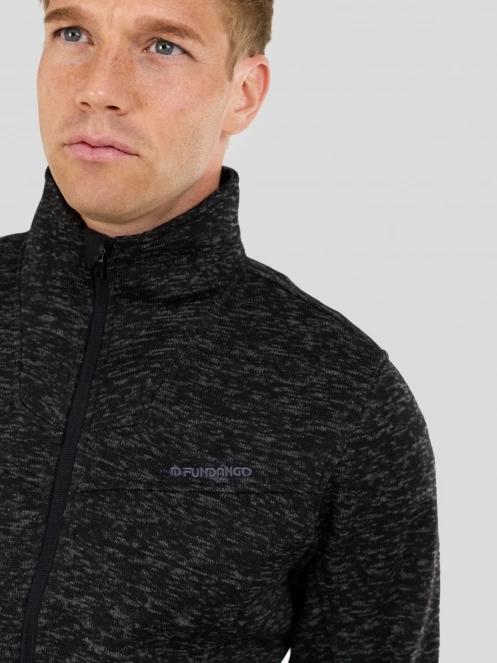 Fundango Cruz Knit Fleece Jacket męski bluza z polaru szary 5