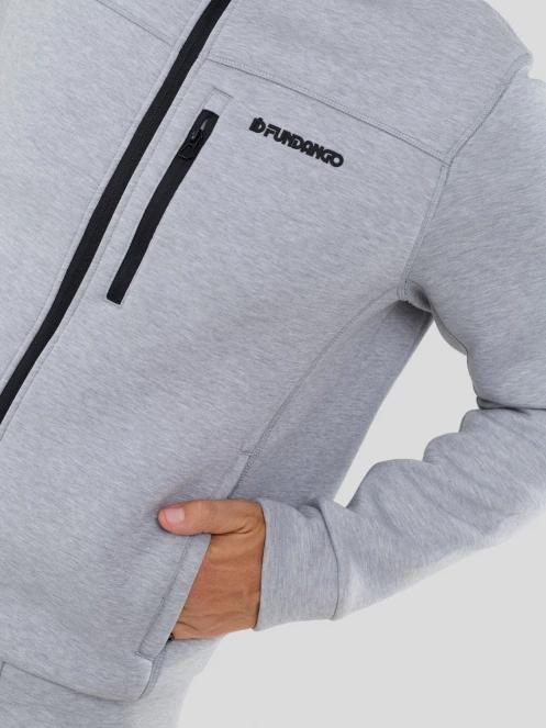 Fundango Soren Fleece Jacket męski bluza z polaru szary 6