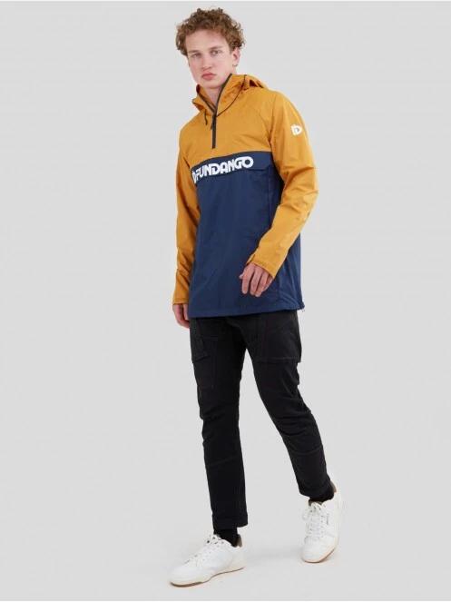 Fundango Salmo Logo Anorak męski plaszcz przeciwdeszczowy żółty 4