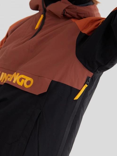 Fundango Burnaby Logo Anorak męski kurtka narciarska czerwony 8