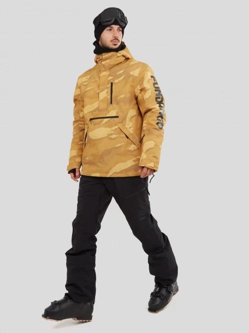 Fundango Tilbury Logo Anorak męski kurtka narciarska pomarańczowy 4