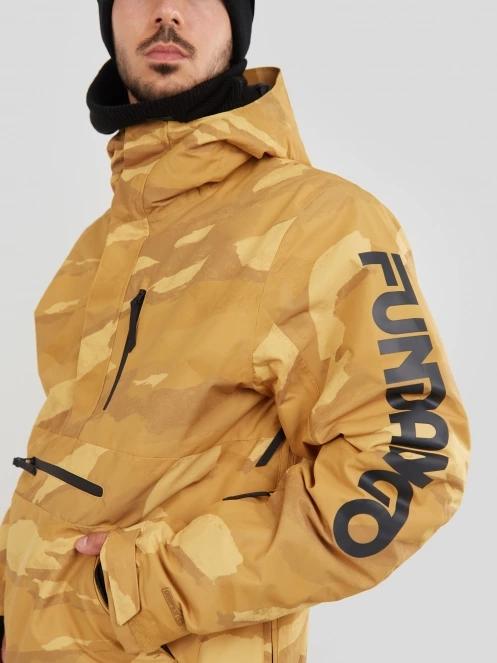 Fundango Tilbury Logo Anorak męski kurtka narciarska pomarańczowy 6