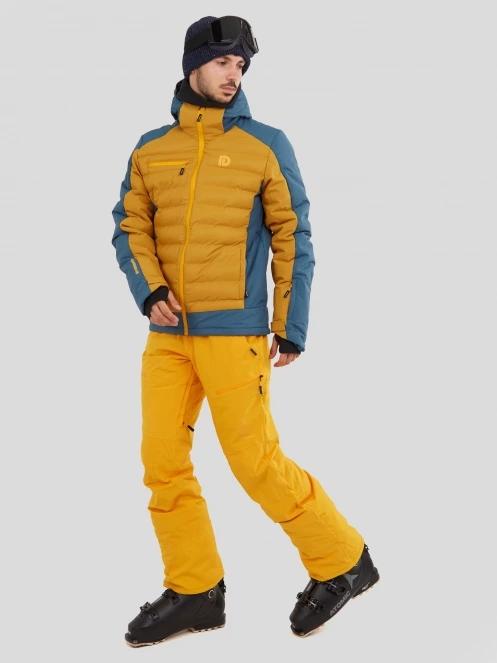 Fundango Orion Padded Jacket męski pikowana kurtka narciarska brąz 4
