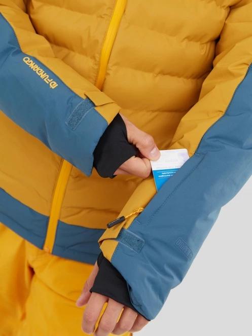 Fundango Orion Padded Jacket męski pikowana kurtka narciarska brąz 6