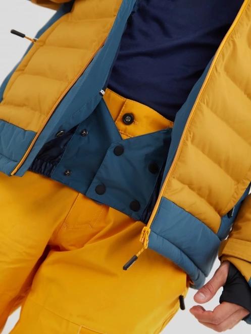Fundango Orion Padded Jacket męski pikowana kurtka narciarska brąz 10