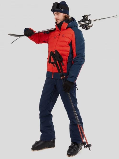 Fundango Orion Padded Jacket męski pikowana kurtka narciarska pomarańczowy 5