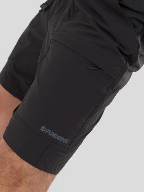 Fundango Elkford Cargo Trekking Shorts męski krótkie spodnie turystyczne z bocznymi kieszeniami szary 6