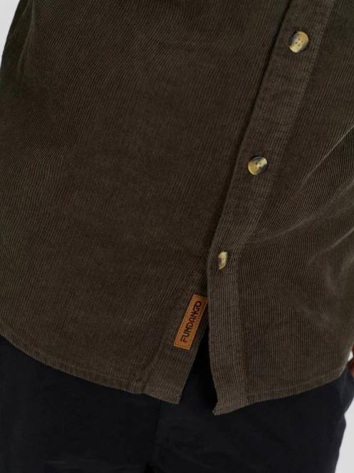 Fundango Oregon Corduroy Shirt męski koszula z dlugim rekawem zielony 5