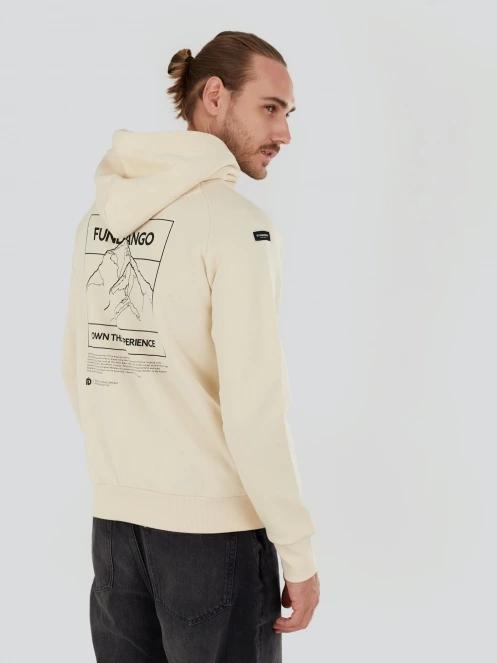 Fundango Talis Hooded Sweatshirt męski sweter z kapturem piasek 5