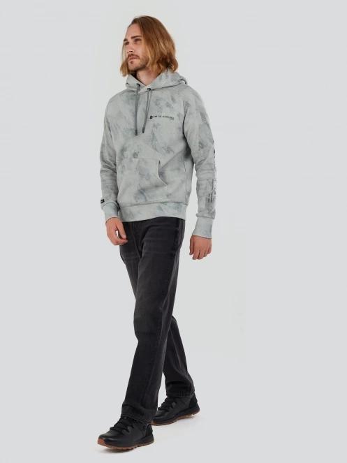 Fundango Talis Hooded Sweatshirt męski sweter z kapturem zielony 4