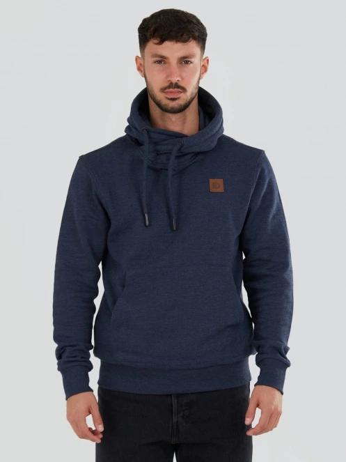 Fundango Conor Hooded Sweatshirt męski sweter z kapturem ciemnoniebieski 2