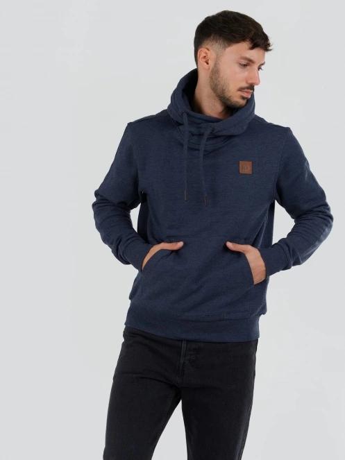 Fundango Conor Hooded Sweatshirt męski sweter z kapturem ciemnoniebieski 4