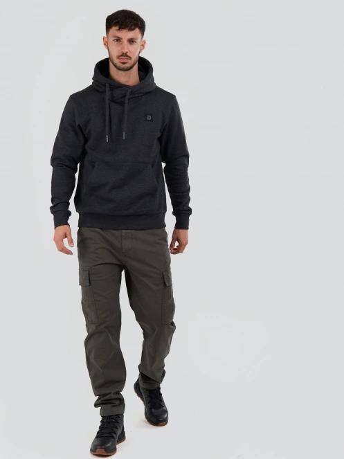 Fundango Conor Hooded Sweatshirt męski sweter z kapturem czarny 4