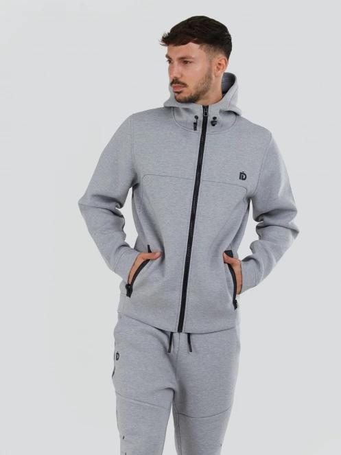 Fundango Hamal Tech Hoodie męski sweter z kapturem szary 5
