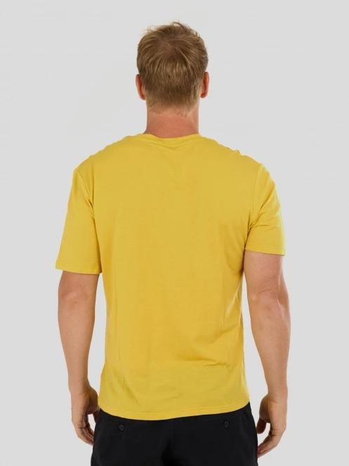 Fundango Wanaka Merino T-shirt męski koszulka z krótkim rekawem żółty 3