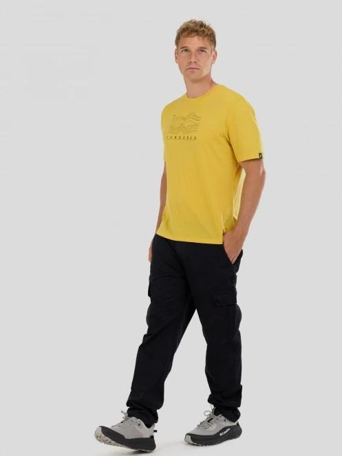 Fundango Wanaka Merino T-shirt męski koszulka z krótkim rekawem żółty 5