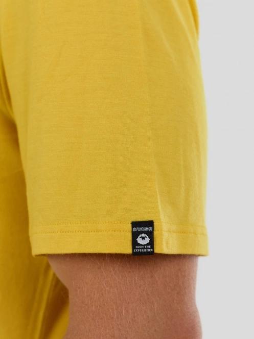 Fundango Wanaka Merino T-shirt męski koszulka z krótkim rekawem żółty 7