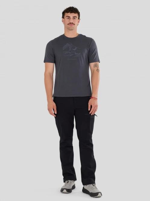 Fundango Wanaka Merino T-shirt męski koszulka z krótkim rekawem szary 4