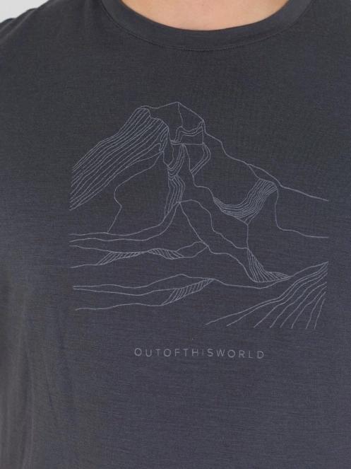 Fundango Wanaka Merino T-shirt męski koszulka z krótkim rekawem szary 7