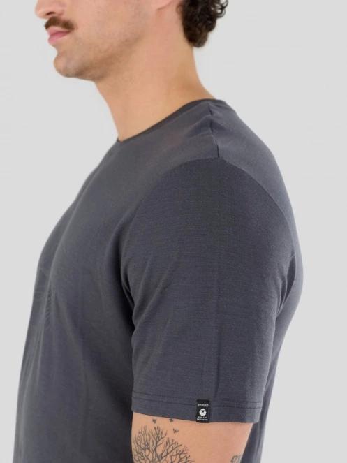 Fundango Wanaka Merino T-shirt męski koszulka z krótkim rekawem szary 8