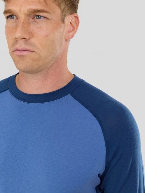 Fundango Rotorua Merino Longsleeve męski koszulka bieliźniana niebieski 5