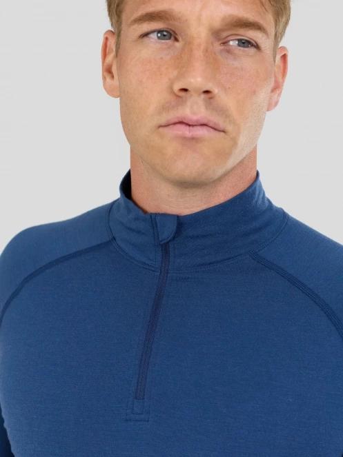 Fundango Temuka Merino Halfzip męski koszulka bieliźniana niebieski 6