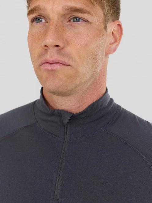 Fundango Temuka Merino Halfzip męski koszulka bieliźniana szary 5
