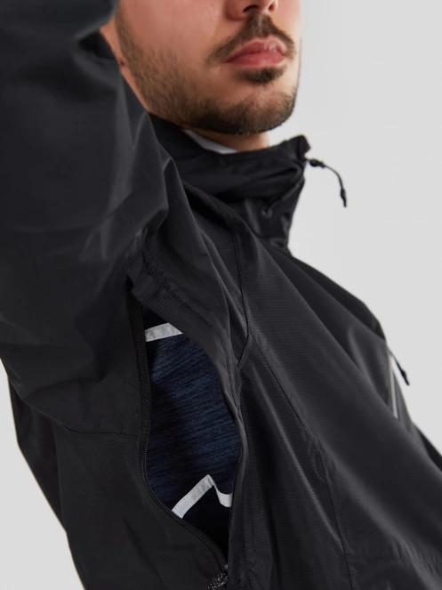 Fundango Piorini Waterproof Jacket męski plaszcz przeciwdeszczowy czarny 8