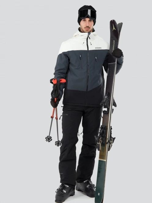 Fundango Privet Allmountain Jacket męski kurtka narciarska szary 4