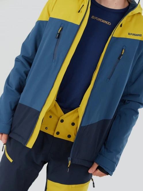 Fundango Privet Allmountain Jacket męski kurtka narciarska żółty 9