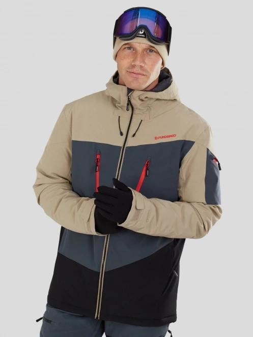 Fundango Privet Allmountain Jacket męski kurtka narciarska piasek 2